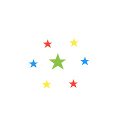 colorful sparkling stars