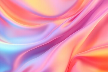 Flowing Silk Patterns Abstract Textiles Soft Lighting Close-up Aesthetic Design