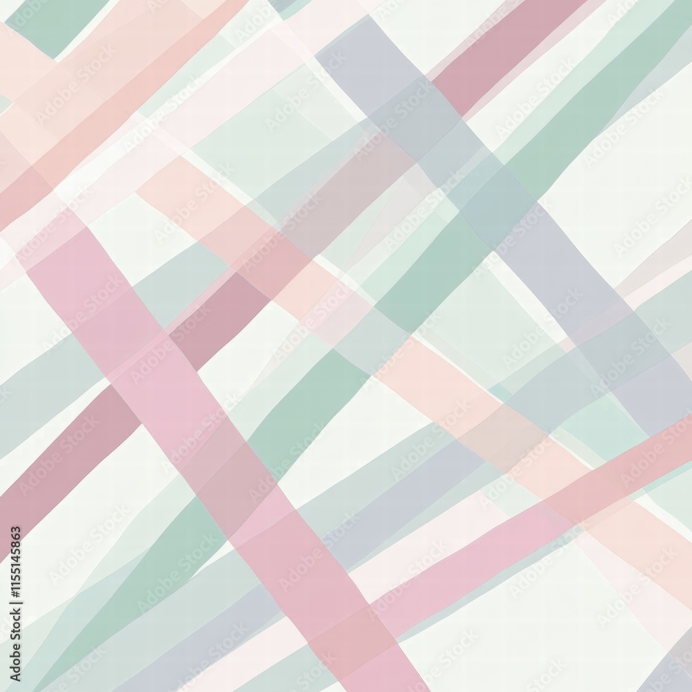 Poster striped pastel pattern creating a soft and harmonious visual texture for decor and design purposes. 