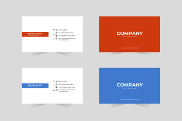 Modern creative Clean professional vector business card template.
