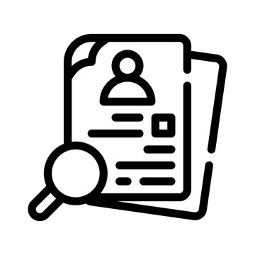 recommend clip art: Resume line icon