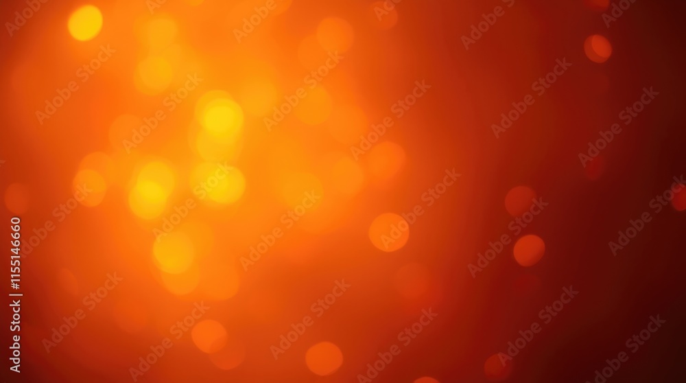 Poster a vivid orange backdrop filled with glowing bokeh lights emanates warmth, creating a delightful sett