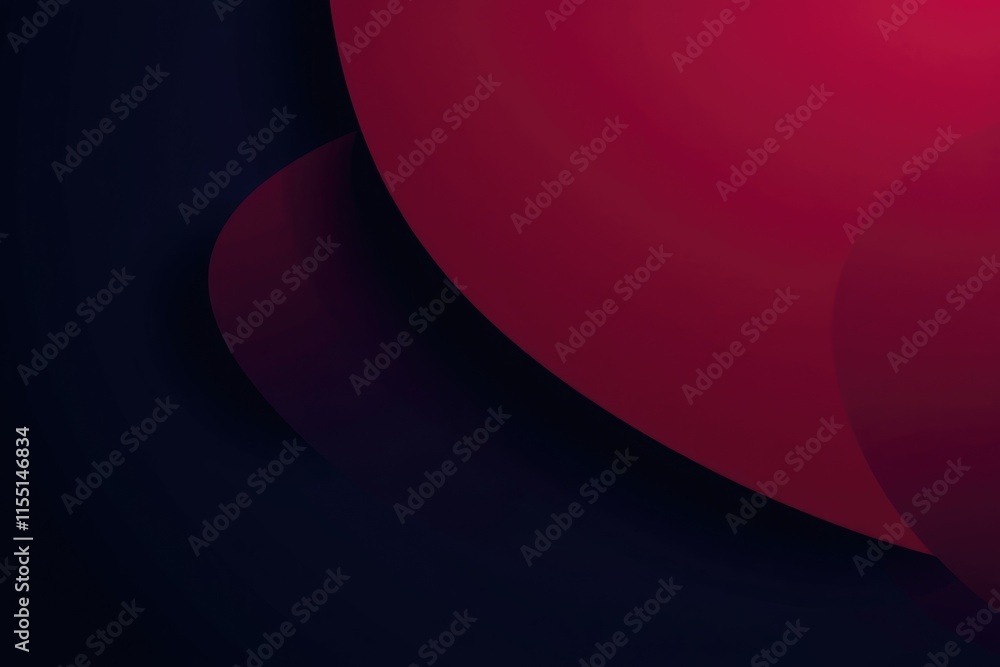 Poster a blend of red and black colors showcases smooth curves and a dynamic backdrop. the design evokes co
