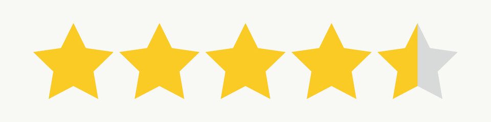 Obraz premium 4.5 stars, ratings, less than perfect, review