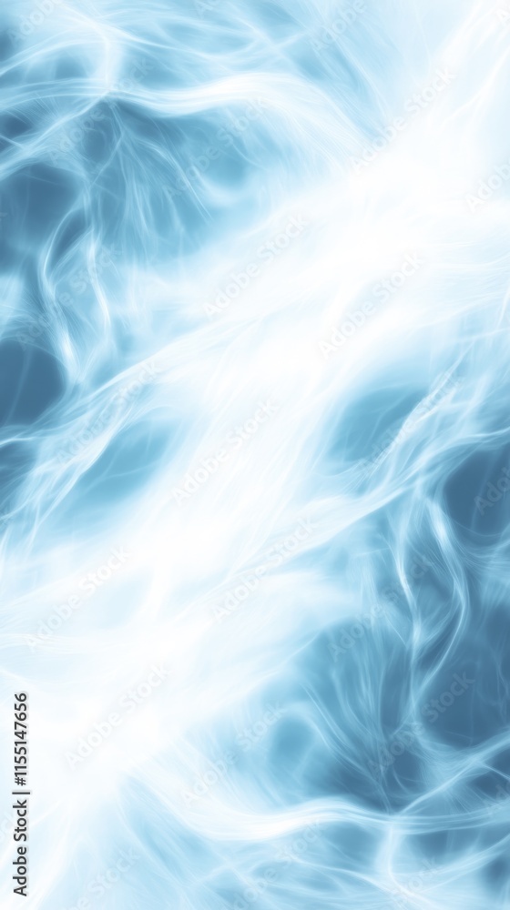 Poster this design features a captivating blend of swirling blue and white tones, evoking a sense of tranqu
