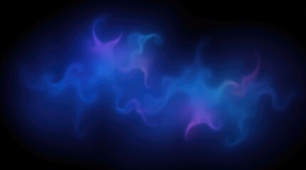 Fototapeta premium A captivating blend of blue and purple colors creates a dynamic abstract background. Fluid patterns ripple across the dark backdrop, evoking a sense of movement and energy