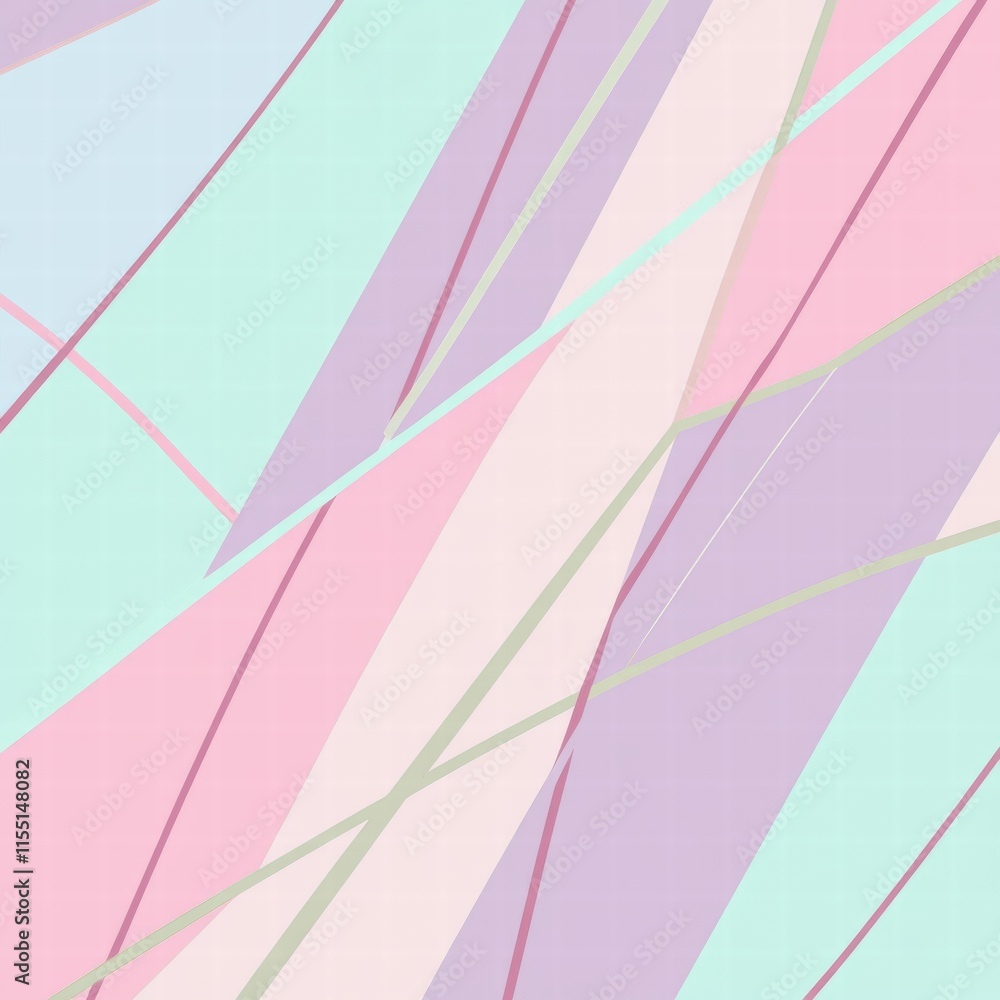 Poster bright striped pattern featuring pastel colors in varying widths across the surface. generative ai