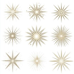 Obraz premium Sparkling gold star patterns create a festive and elegant atmosphere in this aesthetic composition.