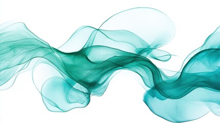 Abstract watercolor splash, teal and green tones blending smoothly, fluid texture, soft gradient background