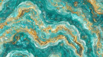 Abstract Blue Marble. Fluid swirls and veining in a mesmerizing abstract blue marble pattern. 