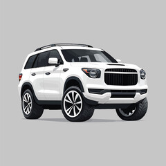 Modern Car isolated Realistic vehicle vector illustration concept with creative style