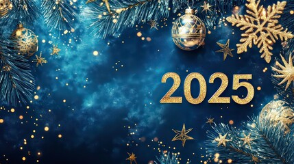 New Years "2025" holiday banner