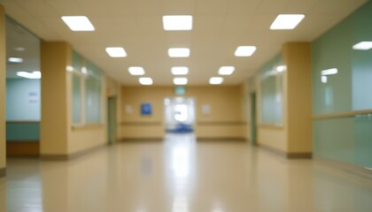 Endless corridor in a hospital 11