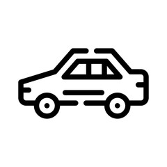 sedan line icon