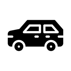 car side glyph icon