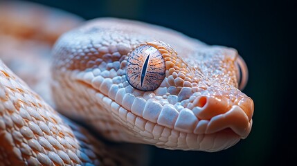 Fototapeta premium Close up of a snake's head. Reptile, wildlife, nature photography.
