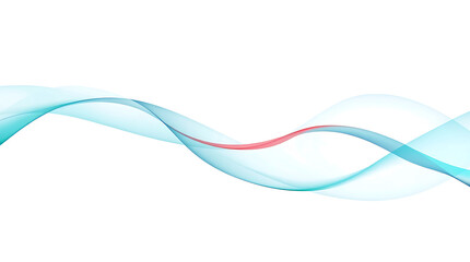 Abstract Teal Wave Design for Modern Background.