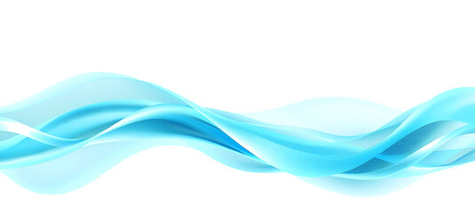 Obraz premium Abstract Teal Wave Design for Modern Background.