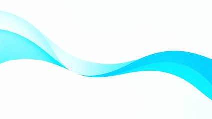 Abstract Teal Wave Design for Modern Background.