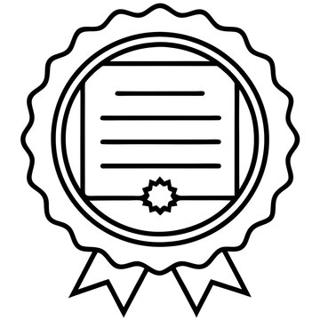recommend clip art: Bond Certificate Line Art Vector Design