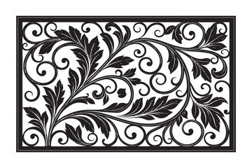 Elegant Floral Laser Cut Pattern Set