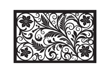 Elegant Floral Laser Cut Pattern Set