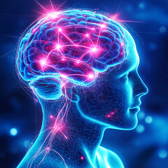 Brain diseases. Alzheimer's rehabilitation. Therapy mental health. Image of a patient utilizing cognitive rehabilitation tools for therapy.