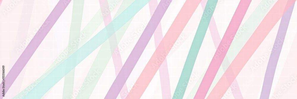 Leinwandbilder striped pattern of pastel colors creating a vibrant and soothing visual effect on a light background