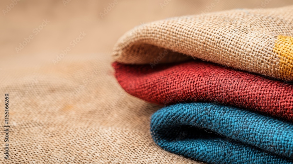 Poster defects on pieces of work concept, close-up of stained textile with visible color fading on fabric l