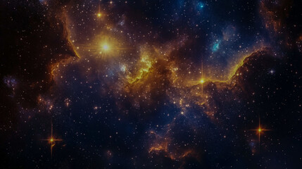 Naklejka premium A beautiful pattern emerged in the firmament as the stars clustered together, creating the illusion of a celestial orb