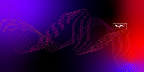 Colorful liquid poster background with cool abstract lines. eps10