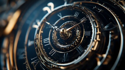 Fototapeta premium Detail of the dial of an old clock