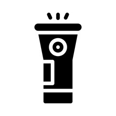 Flashlight glyph icon
