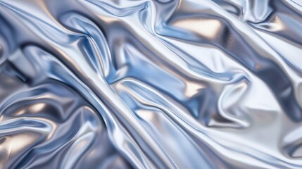 Shiny Silver Satin Texture - Elegant Metallic Abstract Background