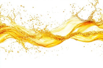 Golden Liquid Splash