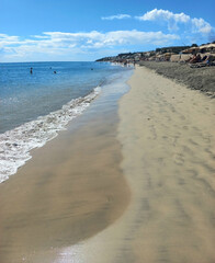 Canary Islands of Spain ocean and sand