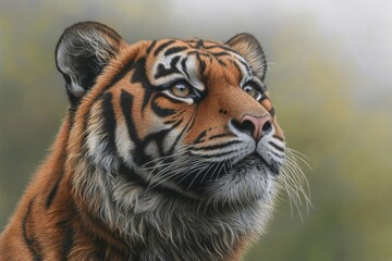 Fototapeta premium Majestic Sumatran Tiger Portrait