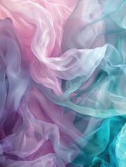 Fototapeta premium Flowing Abstract Fabric Texture Collection - Dreamy and Ethereal Designs