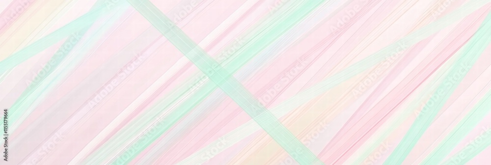 Leinwandbilder Colorful striped pattern with soft hues, suitable for backgrounds and design elements in various settings. Generative AI