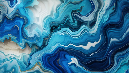 Fototapeta premium Blue onyx marble texture, abstract background, Generative AI