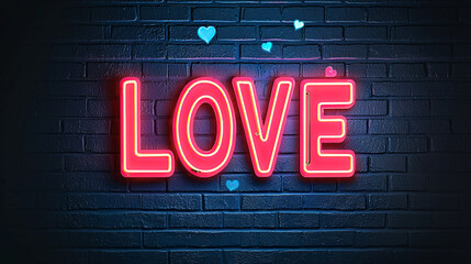 Obraz premium Love neon art