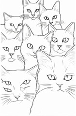 Obraz premium Cats' eyes captured in close-up