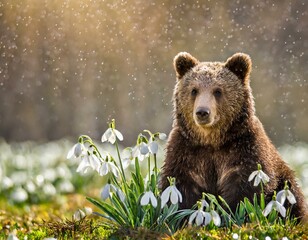 Fototapeta premium Schneeglöckchen im Frühling