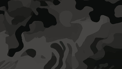 Seamless military camouflage fabric pattern black style. military camouflage on dark black, black fabric design. Camouflage pattern cloth texture background. Camouflage army seamless pattern for print