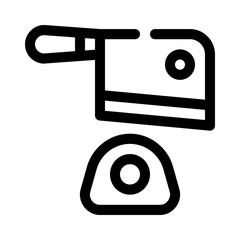 cleaver line icon