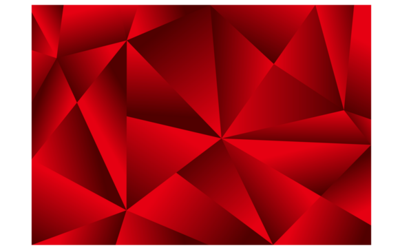 赤いポリゴン/プリズムの背景デザイン