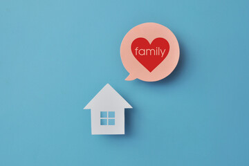Home is a family hearth, the love of home