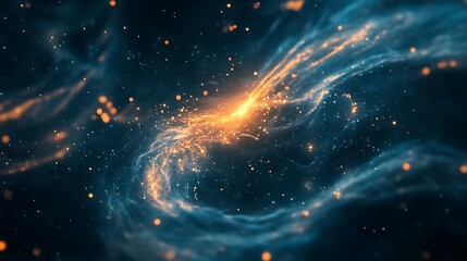 Naklejka premium Abstract cosmic nebula. Concept of space, galaxy, and universe.