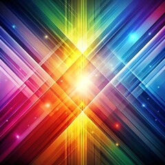 Obraz premium Vibrant Abstract Light Burst: Multicolor Geometric Energy Art wallpaper or background