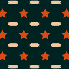 pattern illustration geometric shapes star candy retro colors cover design